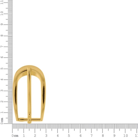 Fivela Oval Dourada Abertura 20mm