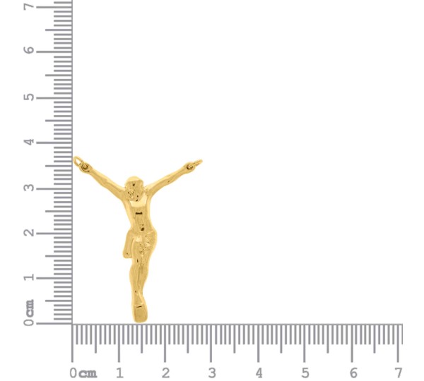 Pingente Jesus Crucificado Ouro 37mm