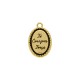 Pingente Medalha Santa Rita Ouro 23mm