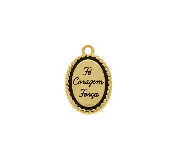 Pingente Santa Rita Ouro 23mm