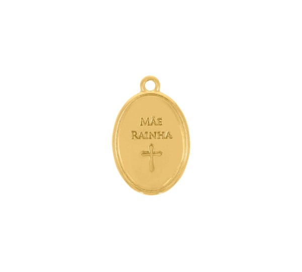 Pingente Mãe Rainha Ouro 24mm