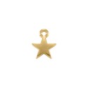 Pingente Mini Estrela Ouro 15mm