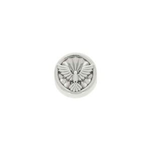 Berloque Espírito Santo Níquel com Pérola 13mm