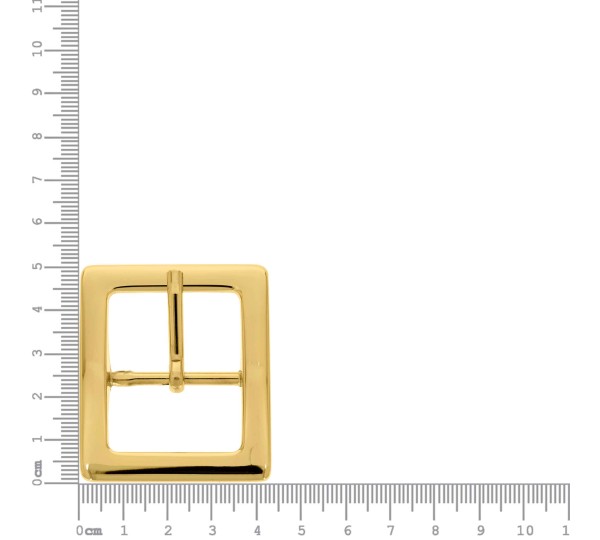 Fivela Quadrada Ouro 51mm