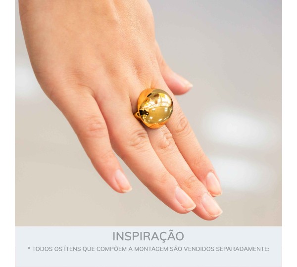 Anel Elipse Bold Ouro N° 22