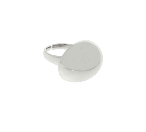 Anel Elipse Bold Níquel N° 22