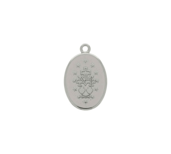 Pingente Nossa Senhora das Graças Níquel 25mm