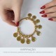 Conjunto Pingentes 10 Mandamentos Ouro