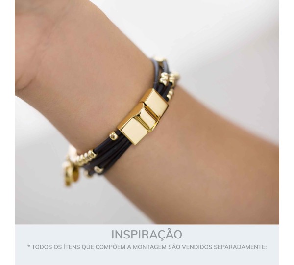 Fechamento Imã Retangular Ouro 27mm