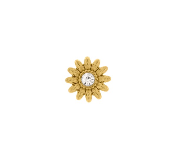 Passador Flor Ouro 15mm