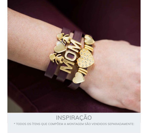 Passador Menina Ouro 18mm