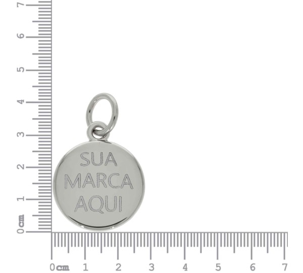 Pingente Medalha Personalizado Níquel 34mm