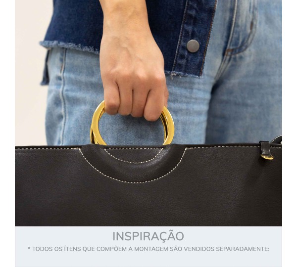 Argola Injetada Ouro 91mm