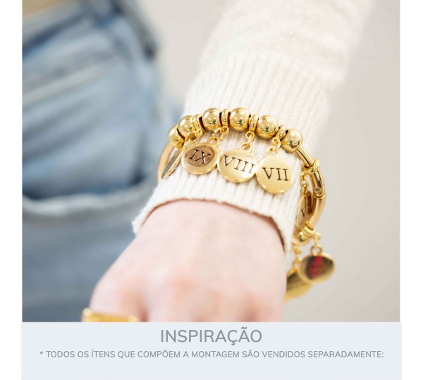 Conjunto Pingentes 10 Mandamentos Ouro