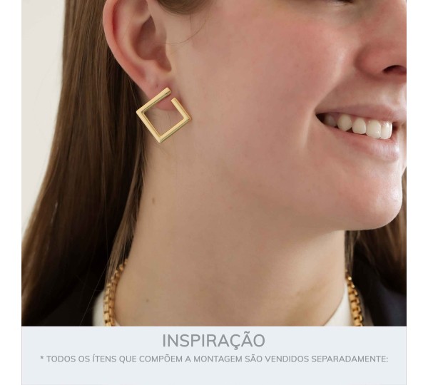 Brinco Minimalista Ouro 20mm