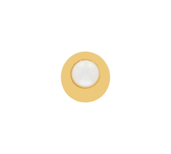 Brinco Ouro com Pérola 18mm
