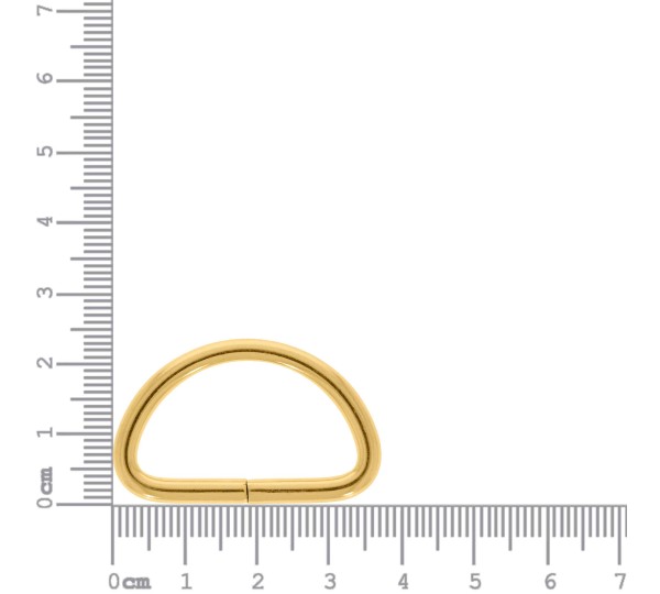 Meia Argola Ouro 37mm