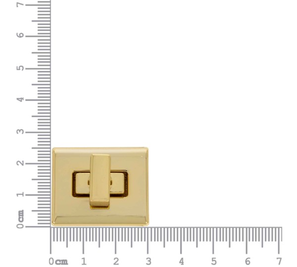 Fecho para Bolsa Quadrado Ouro 30mm