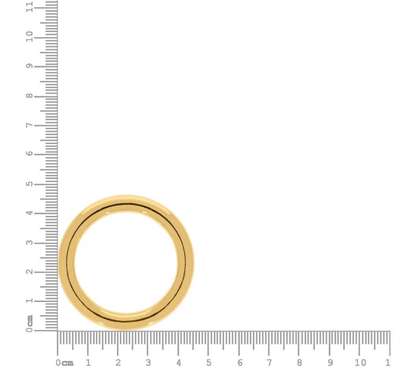 Argola Injetada Ouro 44mm