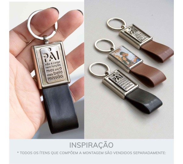 Chaveiro Níquel com Argola 70mm