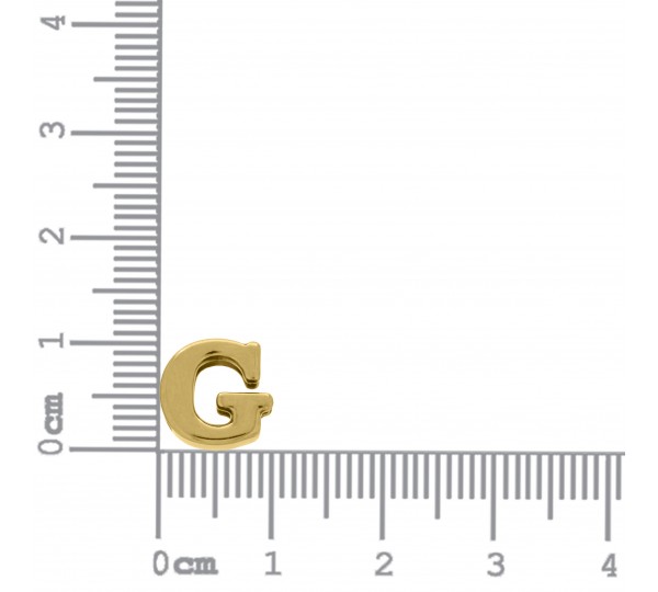 Passador Letra G Ouro 10mm