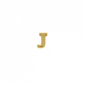Passador Letra J Ouro 10mm