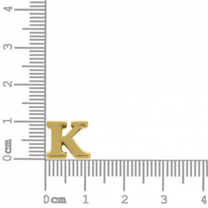 Passador Letra K Ouro 10mm