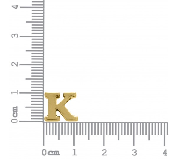 Passador Letra K Ouro 10mm
