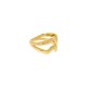 Anel Wave Ouro N° 21