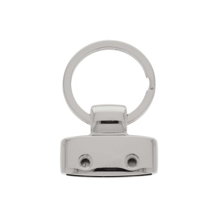 Ponteira com Argola para Chaveiro Níquel 30mm