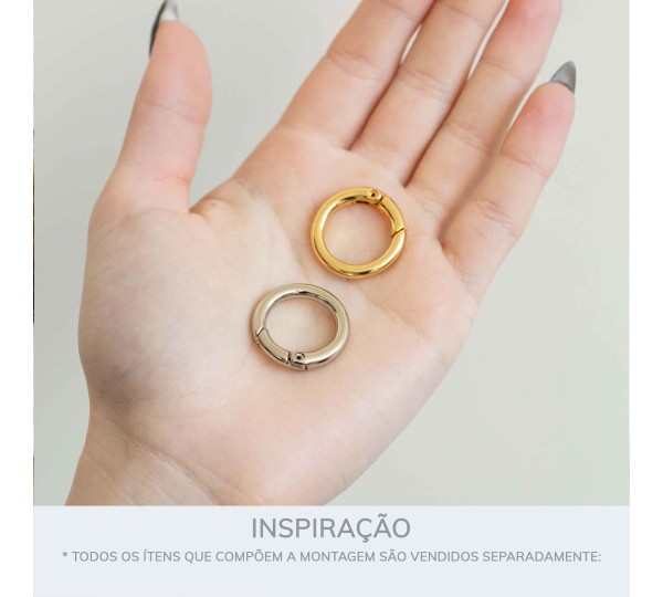 Argola Articulada Ouro 25mm