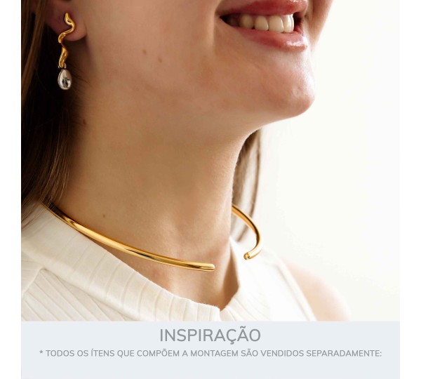Base para Colar Ouro 65mm
