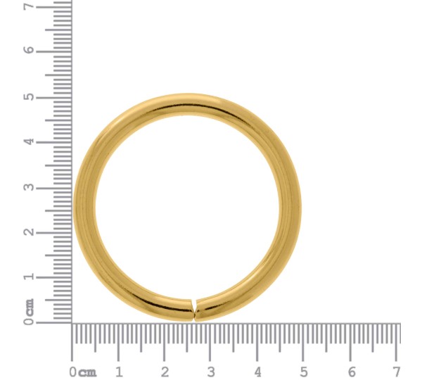 Argola Redonda Ouro 50mm
