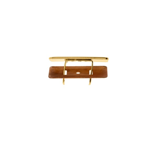 Placa de Metal Ouro com Garra 36mm
