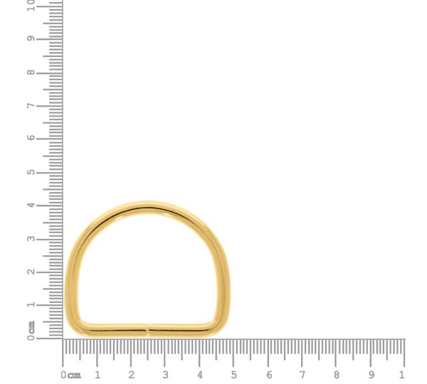 Meia Argola Ouro 40mm
