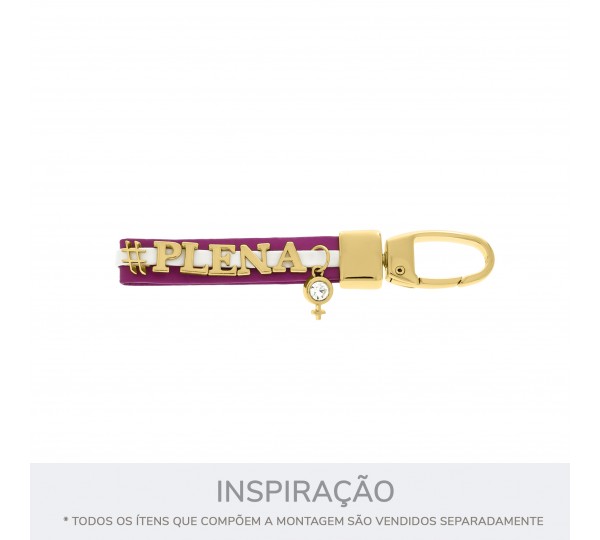 Passador Letra P Ouro 10mm