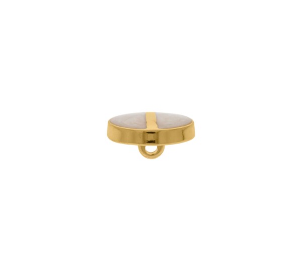 Botão Para Costura Ouro com Pérola 20mm