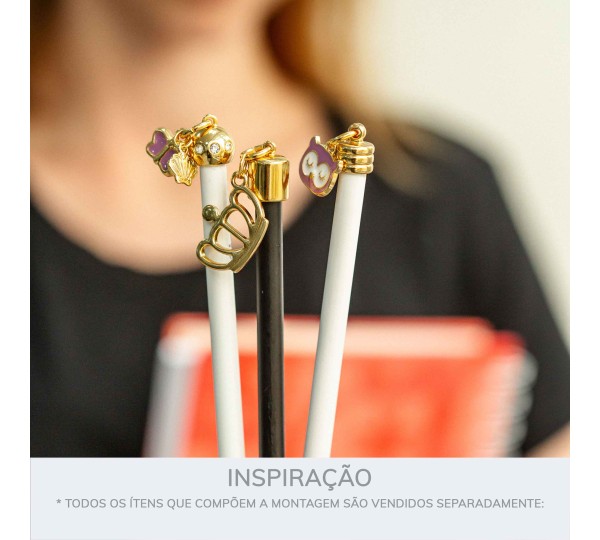 Ponteira Redonda Ouro 16mm com Argola