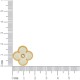 Brinco Trevo Dourado com Off White 18mm