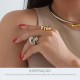Anel Dourado Gota N° 20
