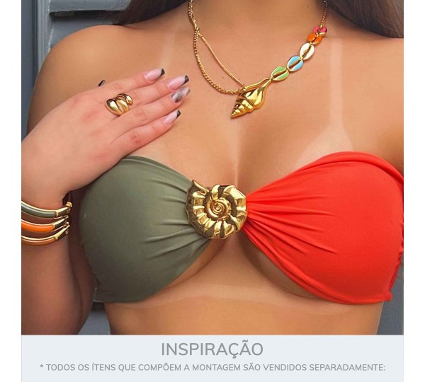 Entresseio Carracol Ouro 54mm