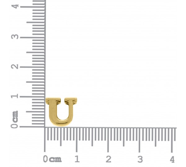 Passador Letra U Ouro 10mm