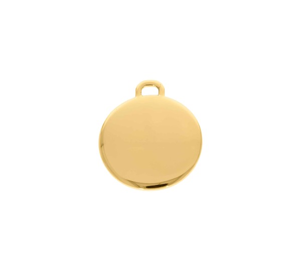 Pingente Redondo Ouro 30mm