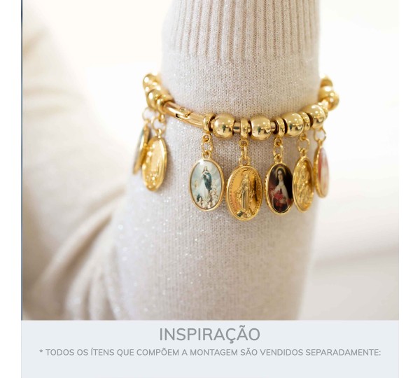 Pingente Nossa Senhora Conceição Ouro 23mm