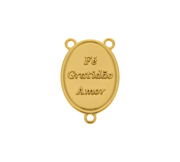 Entremeio Nossa Senhora Aparecida Ouro 30mm