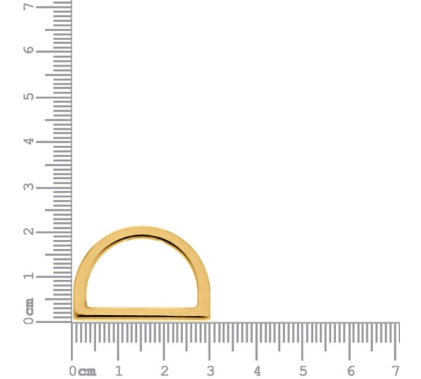 Meia Argola Ouro 30mm
