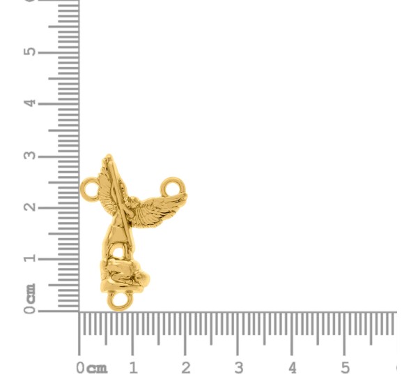 Entremeio Terço São Miguel Arcanjo Ouro 30mm
