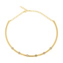 Colar Dourado Shine 134mm