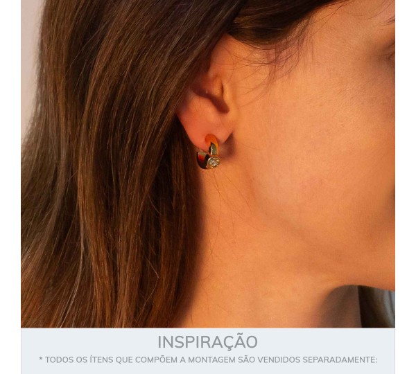 Brinco de Argola Shine Ouro 15mm