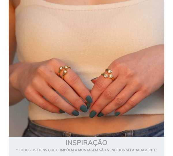 Anel Dourado Shine N°21